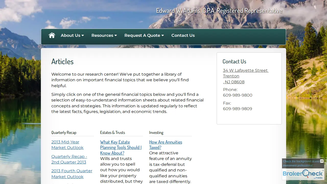 Adams & Associates P.C. DBA Legacy Tax Group page
