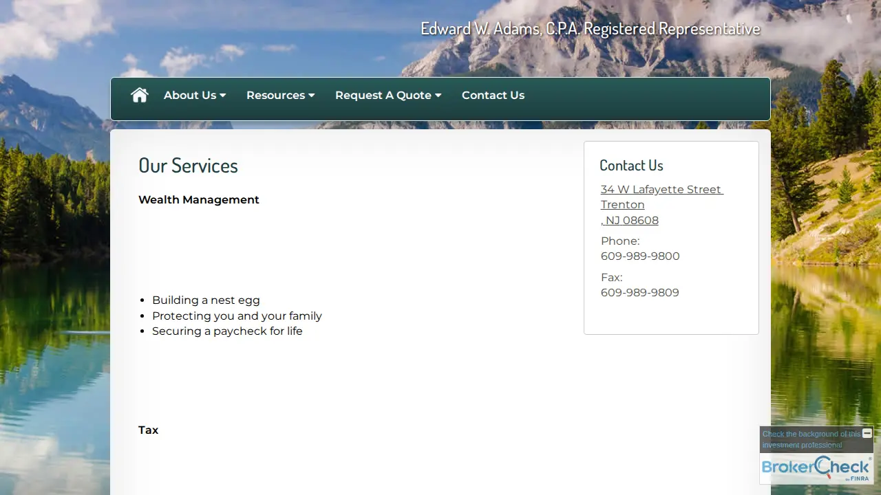 Adams & Associates P.C. DBA Legacy Tax Group page