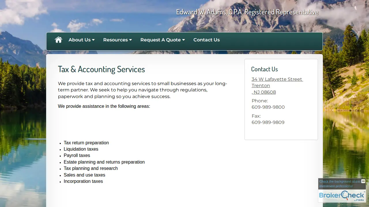 Adams & Associates P.C. DBA Legacy Tax Group page