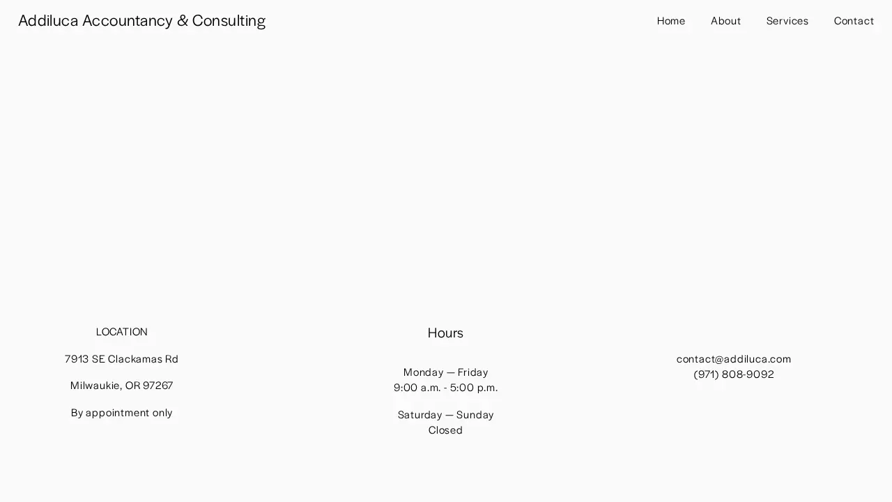Addiluca Accountancy & Consulting page