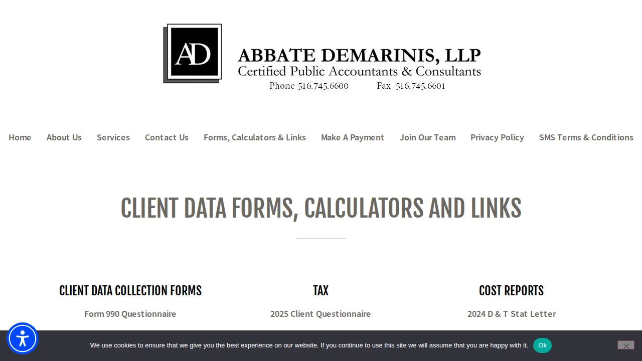 Abbate DeMarinis LLP page