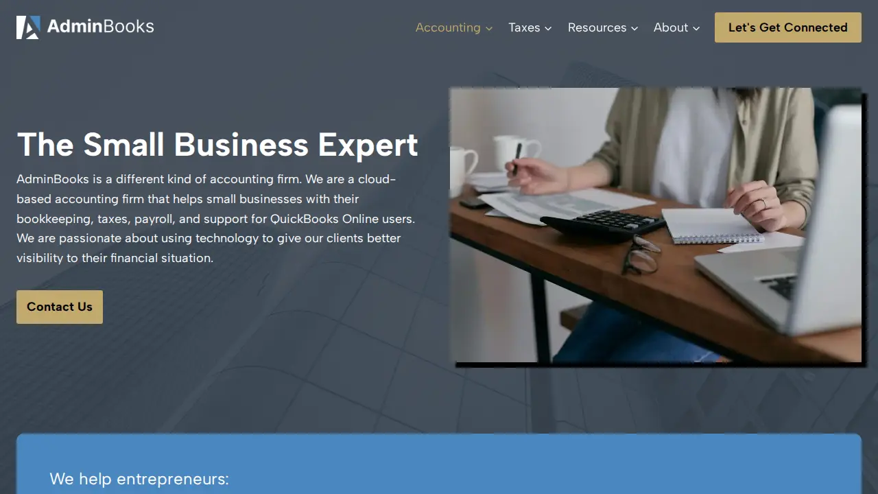 AdminBooks, Inc page