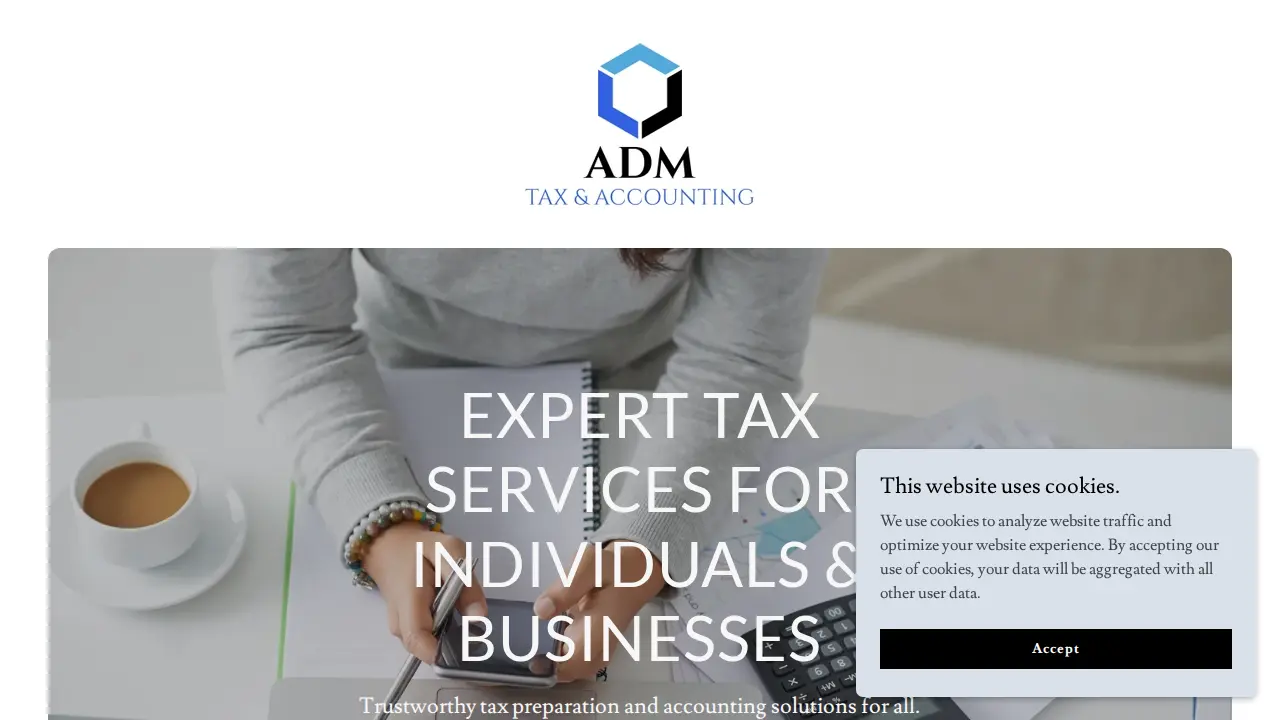 ADM Tax & Accounting website