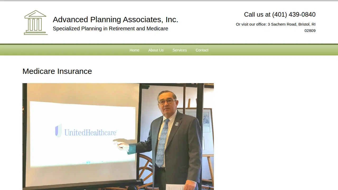 Advanced Planning Associates page