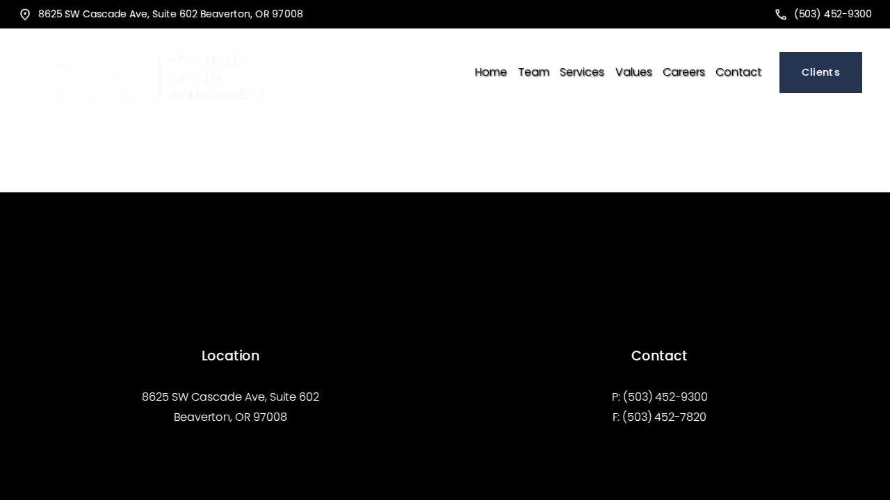 Advanced Wealth Management page