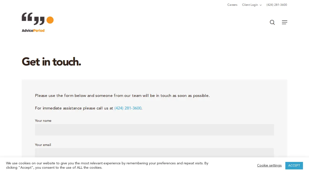 AdvicePeriod page