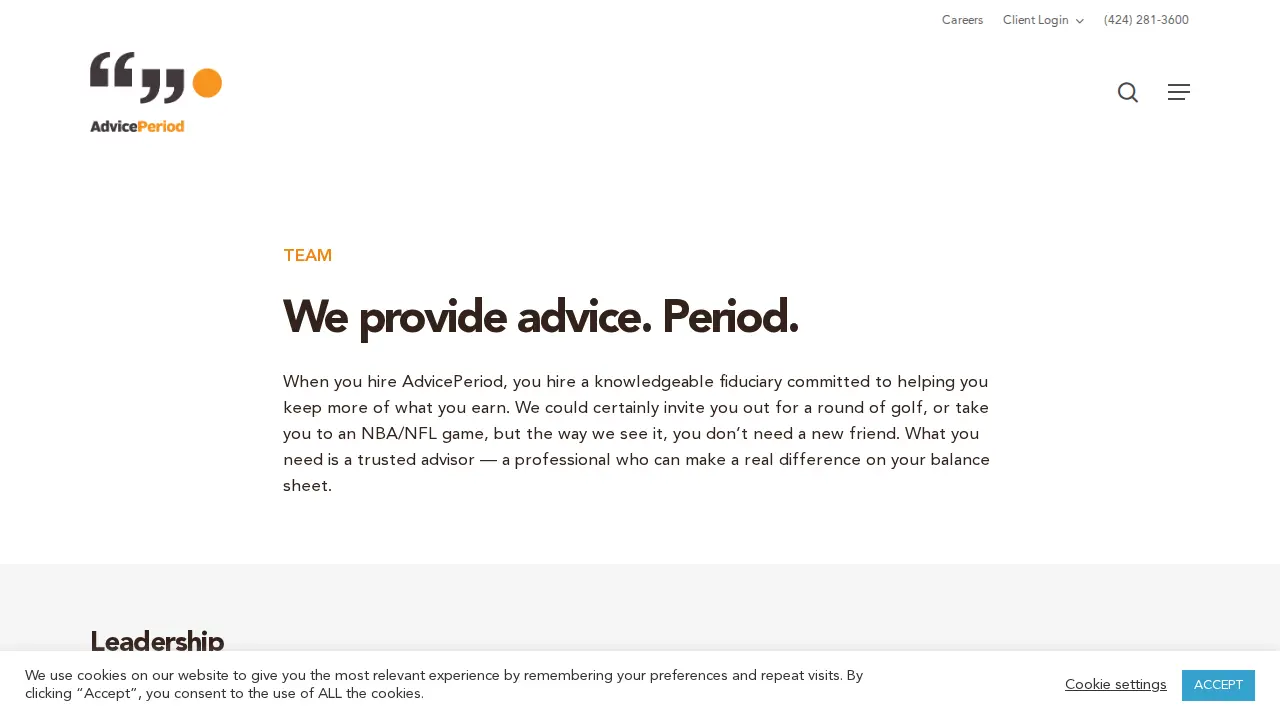 AdvicePeriod page