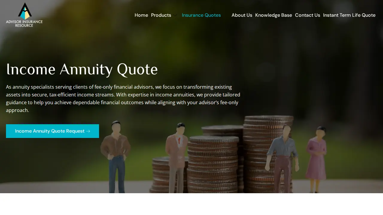 Advisor Insurance Resource page