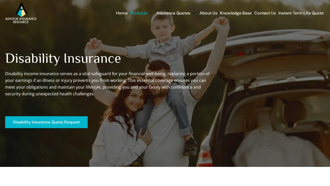 Advisor Insurance Resource page