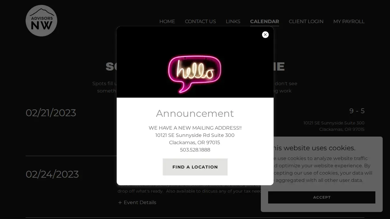 Advisors NW page
