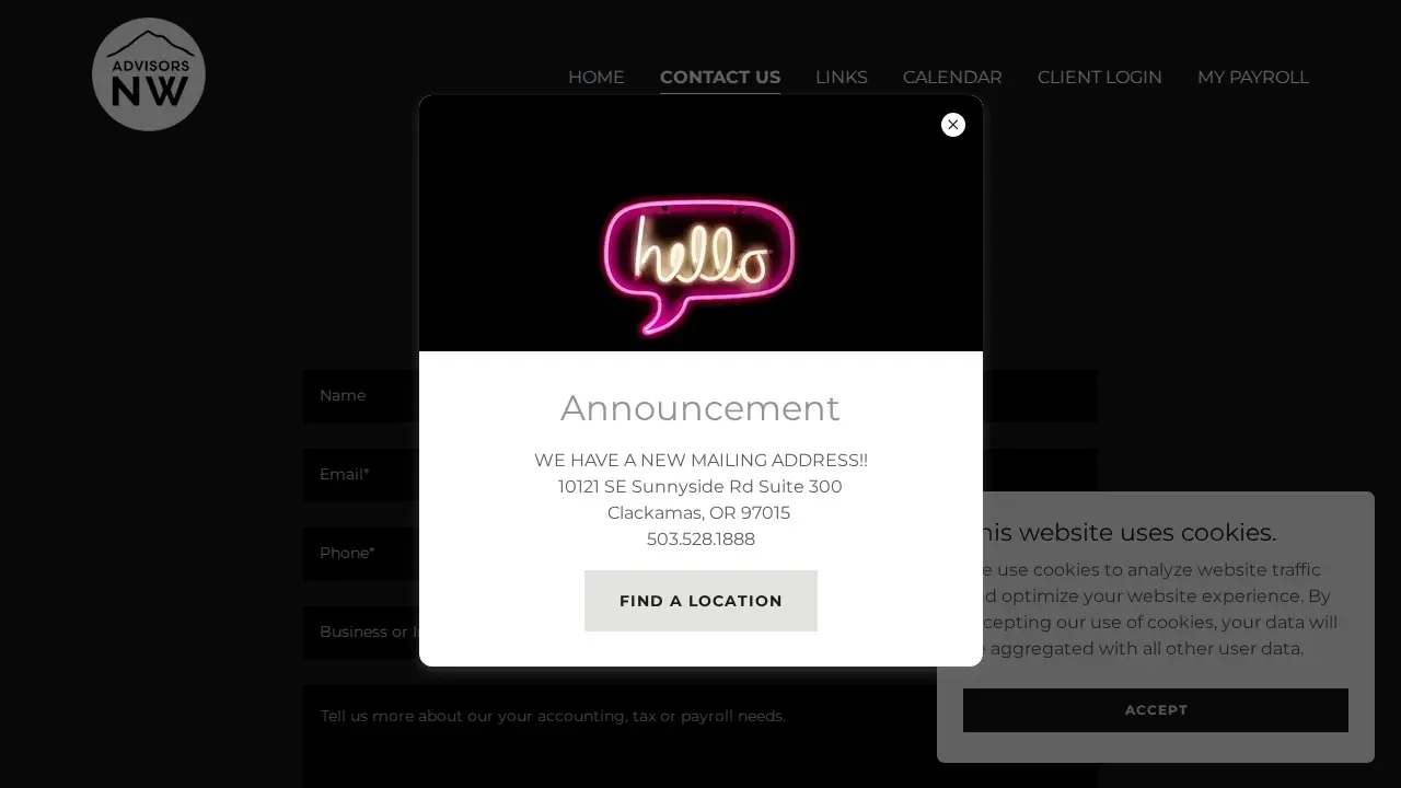 Advisors NW page