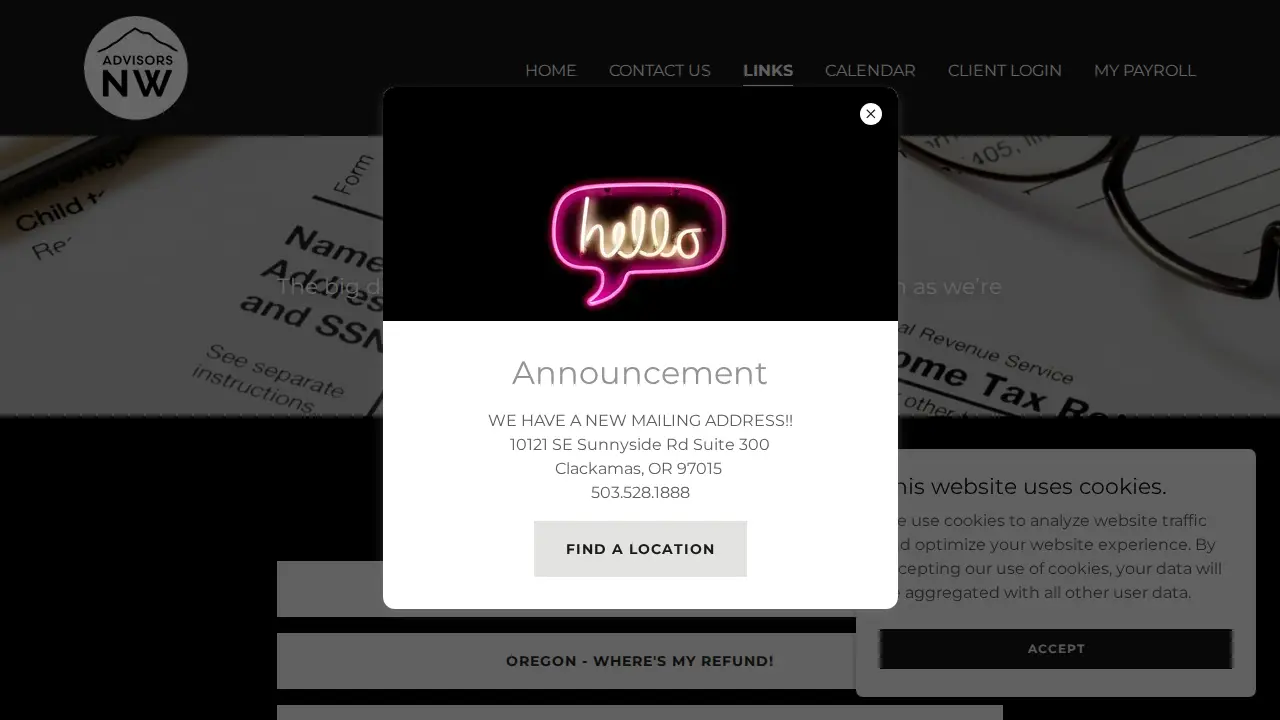 Advisors NW page