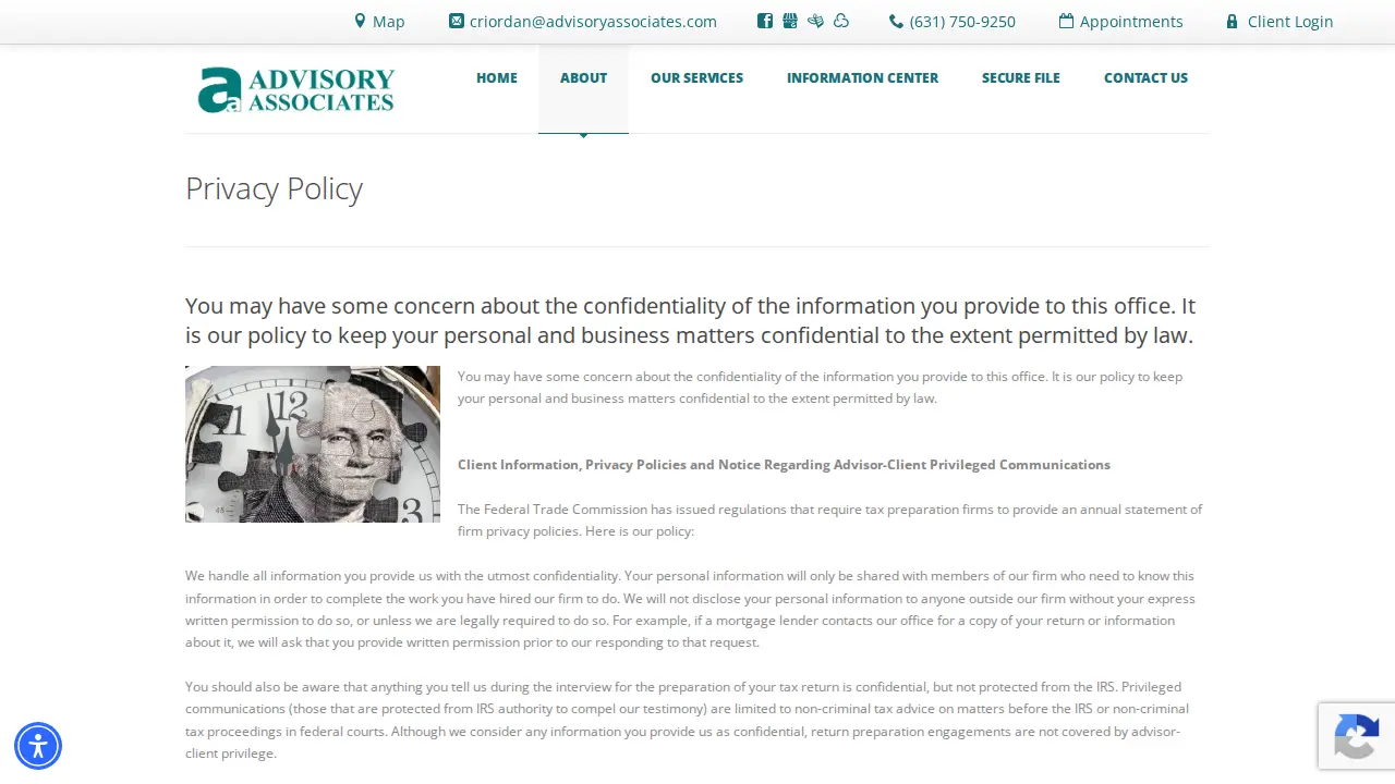Advisory Associates page