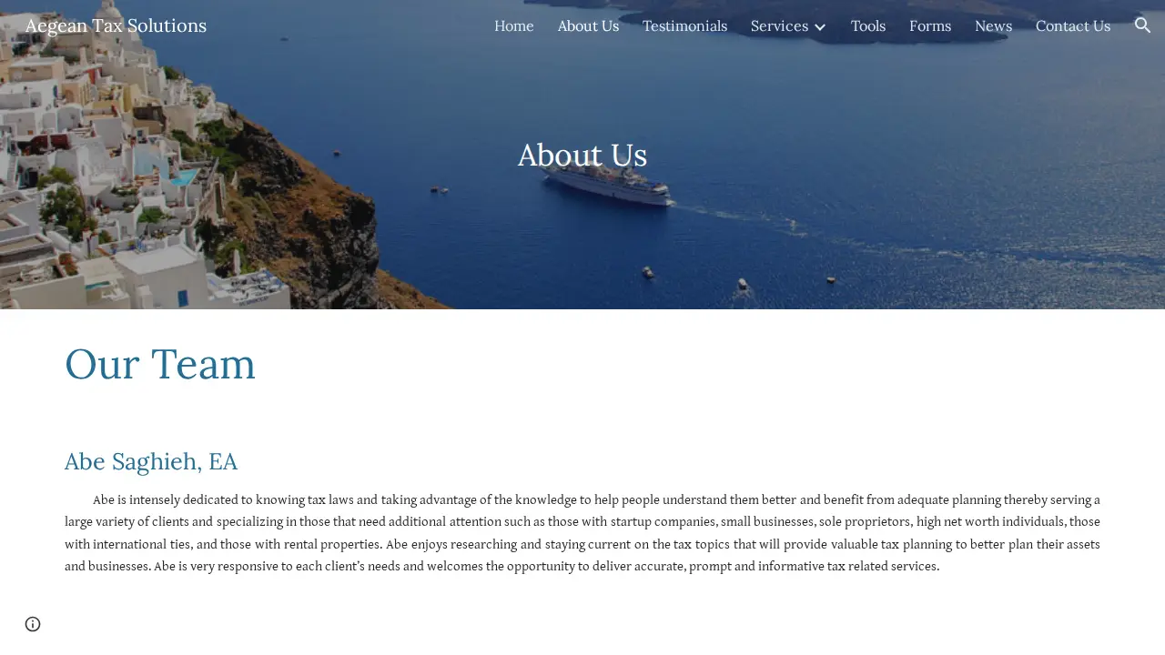 Aegean Tax Solutions,CPA page