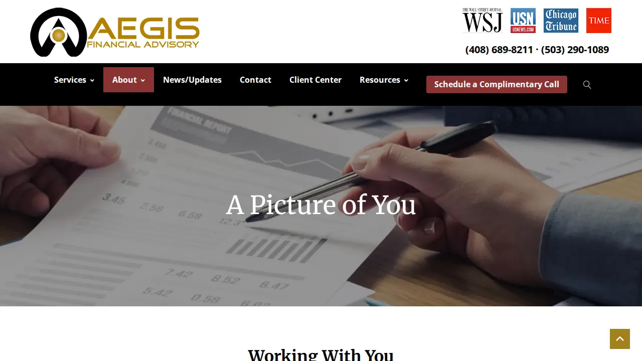 Aegis Financial Advisory, LLC page