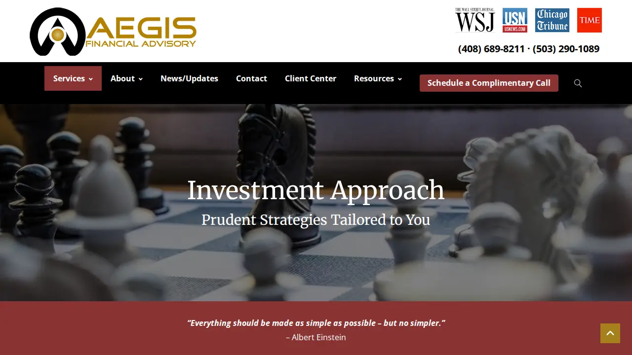 Aegis Financial Advisory, LLC page