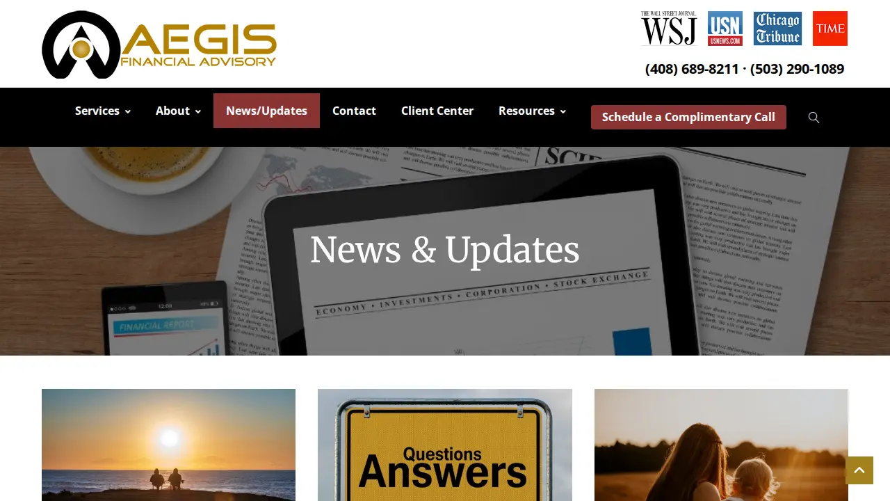 Aegis Financial Advisory, LLC page
