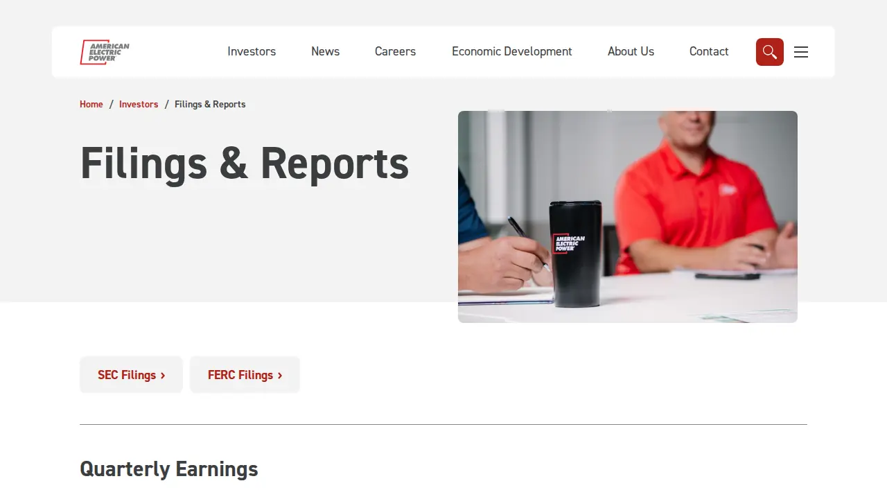 American Electric Power page