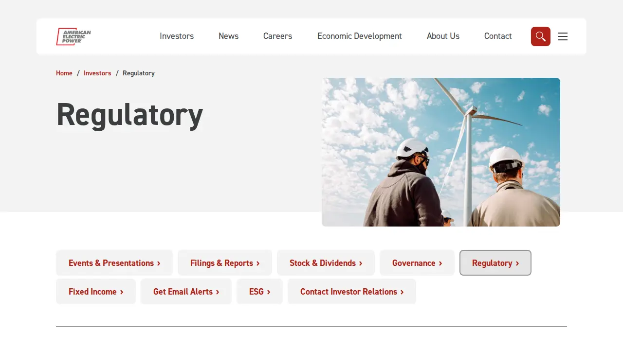 American Electric Power page