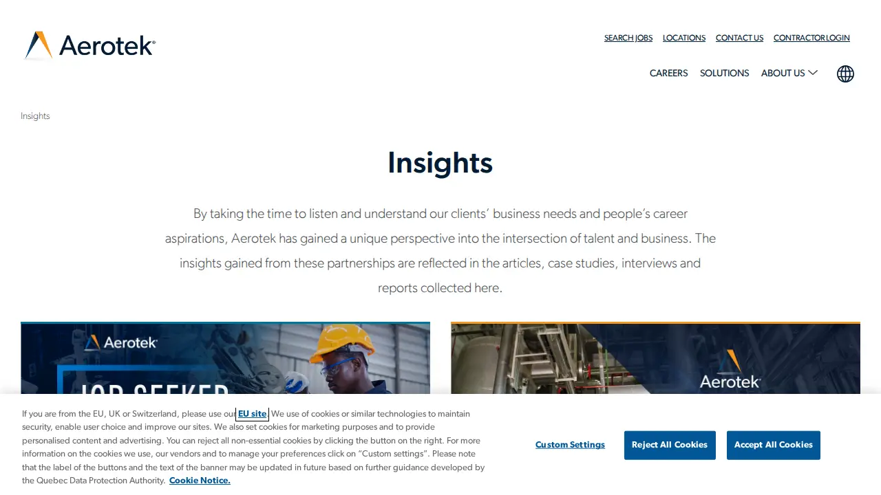 Aerotek page
