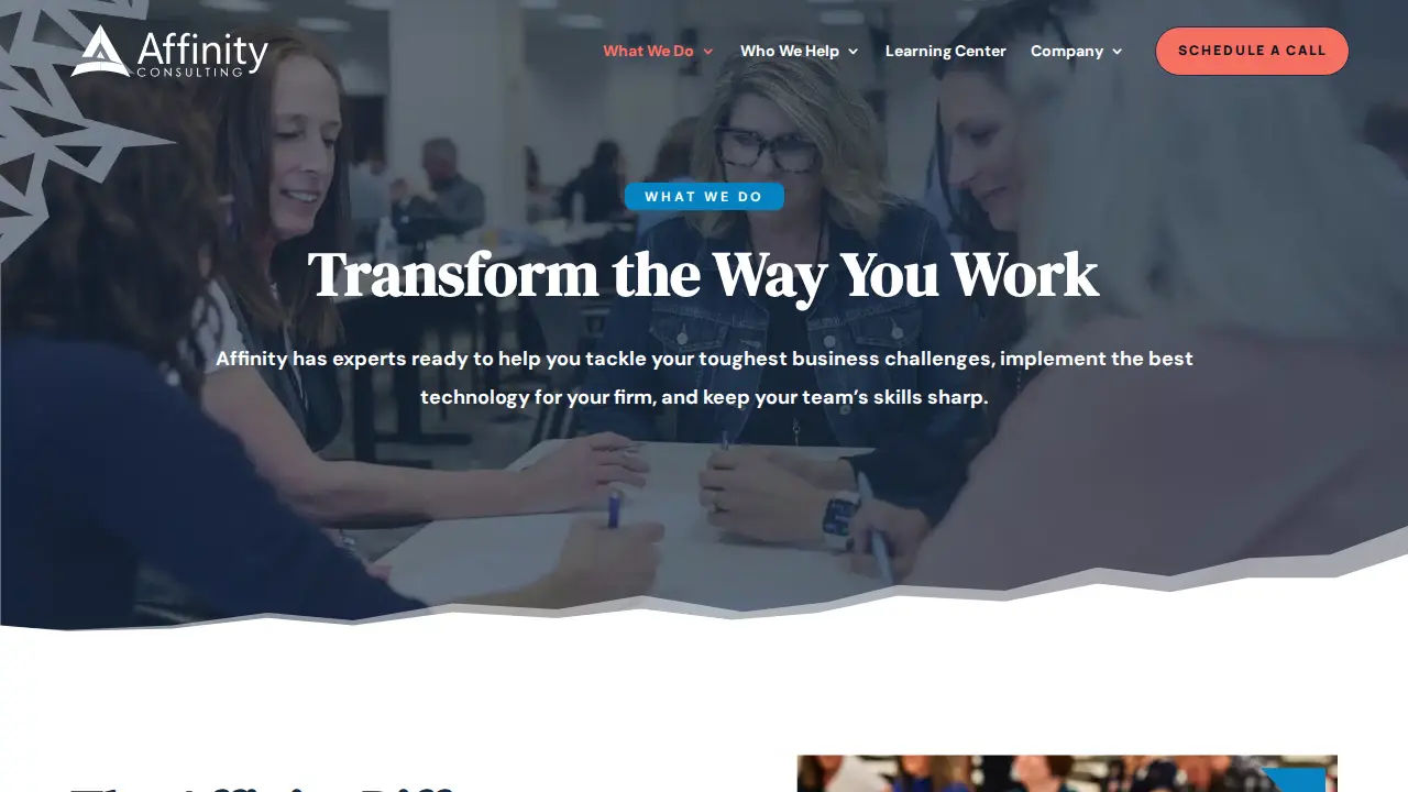 Affinity Consulting Group page