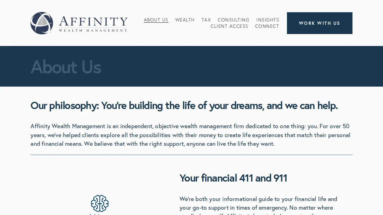 Affinity Wealth Management LLC page
