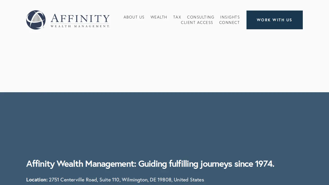 Affinity Wealth Management LLC page
