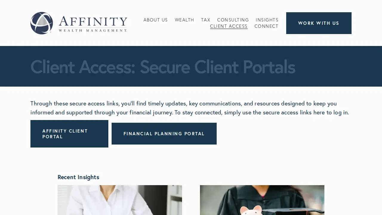 Affinity Wealth Management LLC page