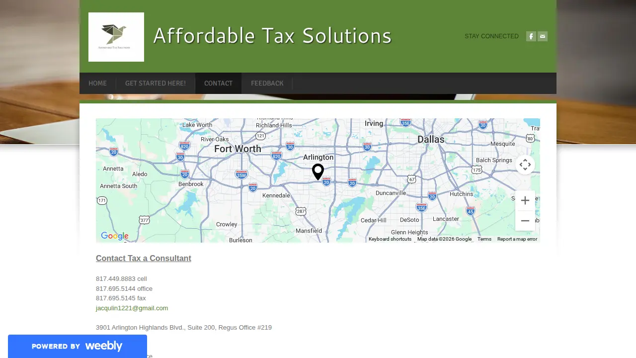 Affordable Tax Solutions page