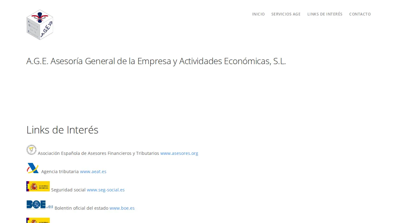 AGE Asesoría General de la Empresa y Actividades Económicas, S.L. page