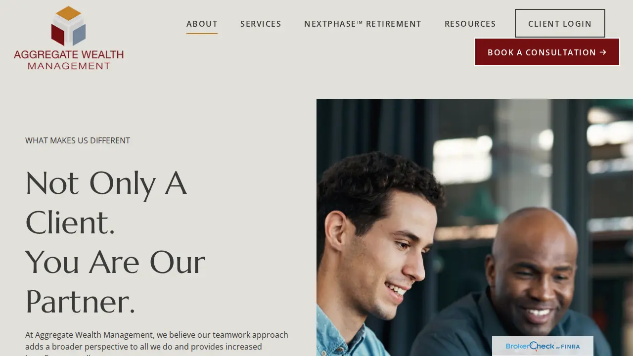 Aggregate Wealth Management page