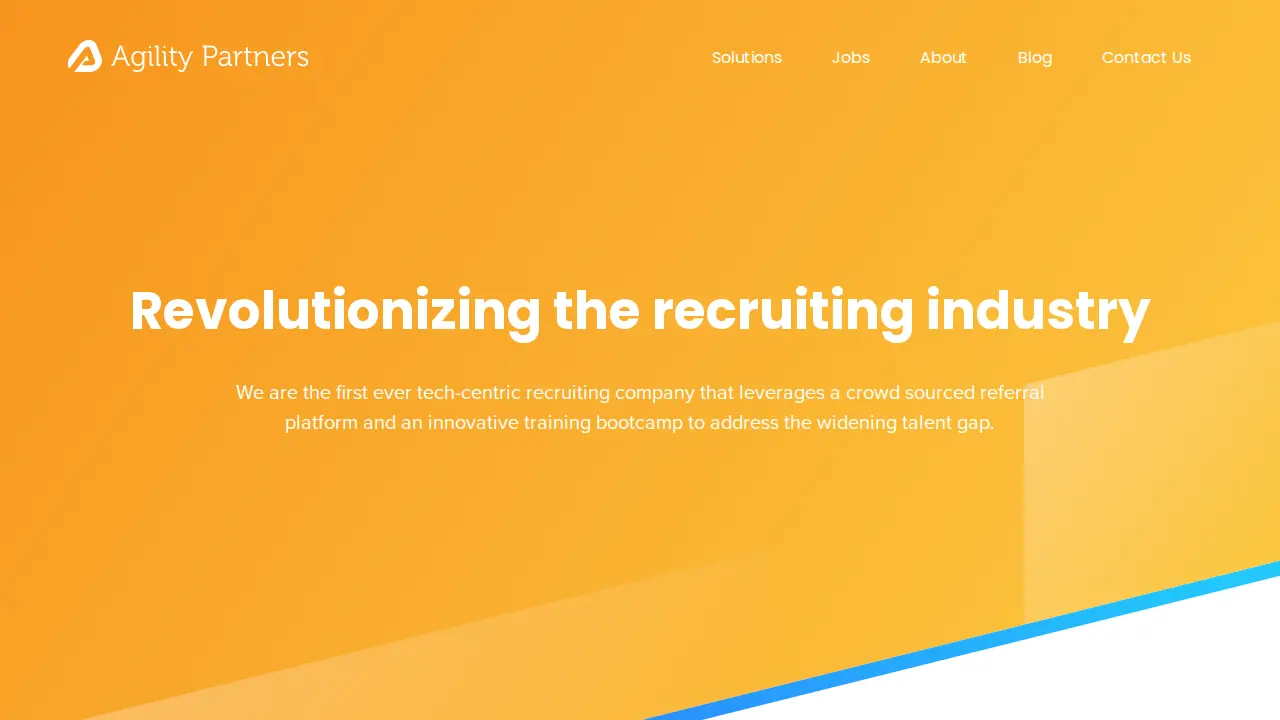 Agility Partners page