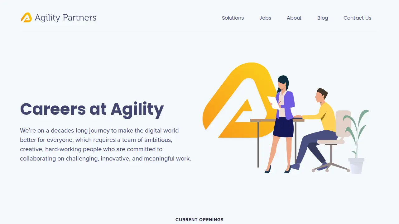Agility Partners page
