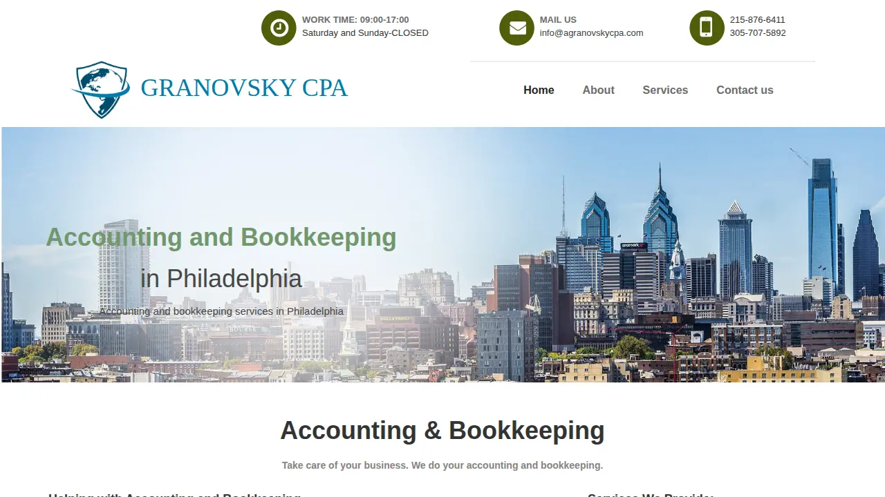 Granovsky CPA P.C. page