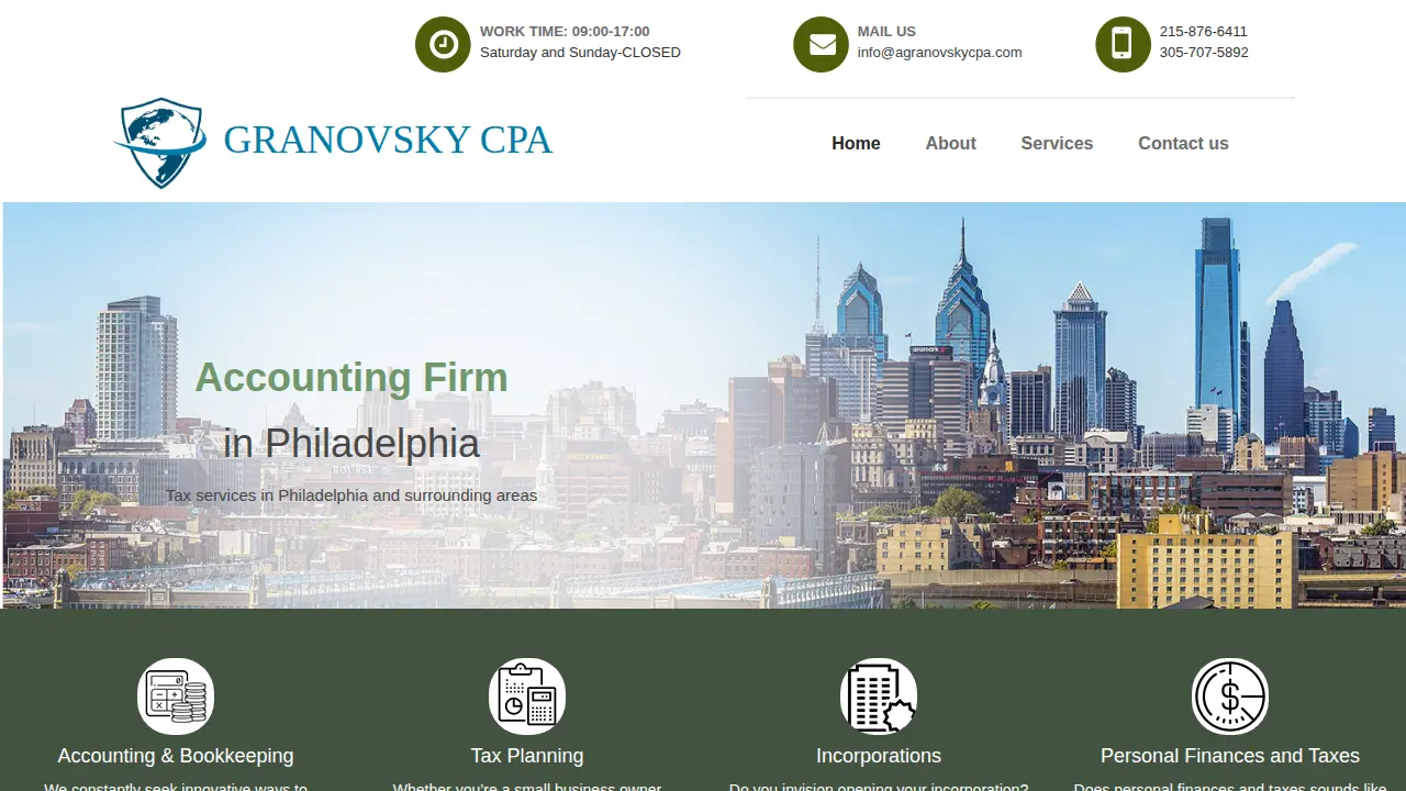 Granovsky CPA P.C. page
