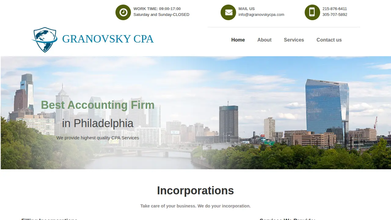 Granovsky CPA P.C. page
