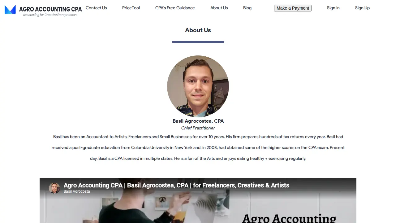 Agro Accounting CPA page
