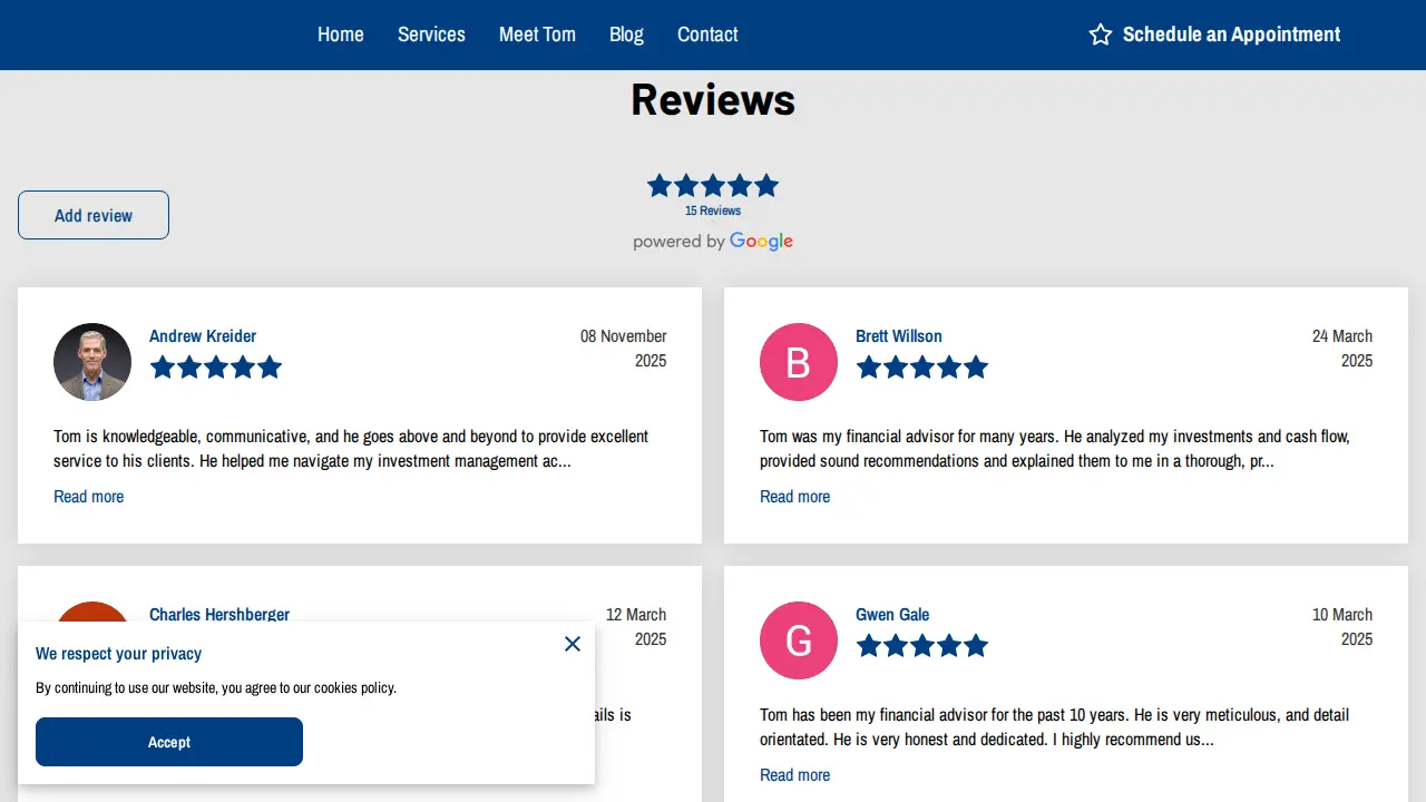 Ahern Bookkeeping page