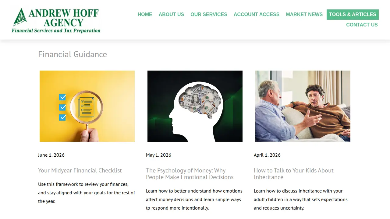Andrew Hoff Agency page
