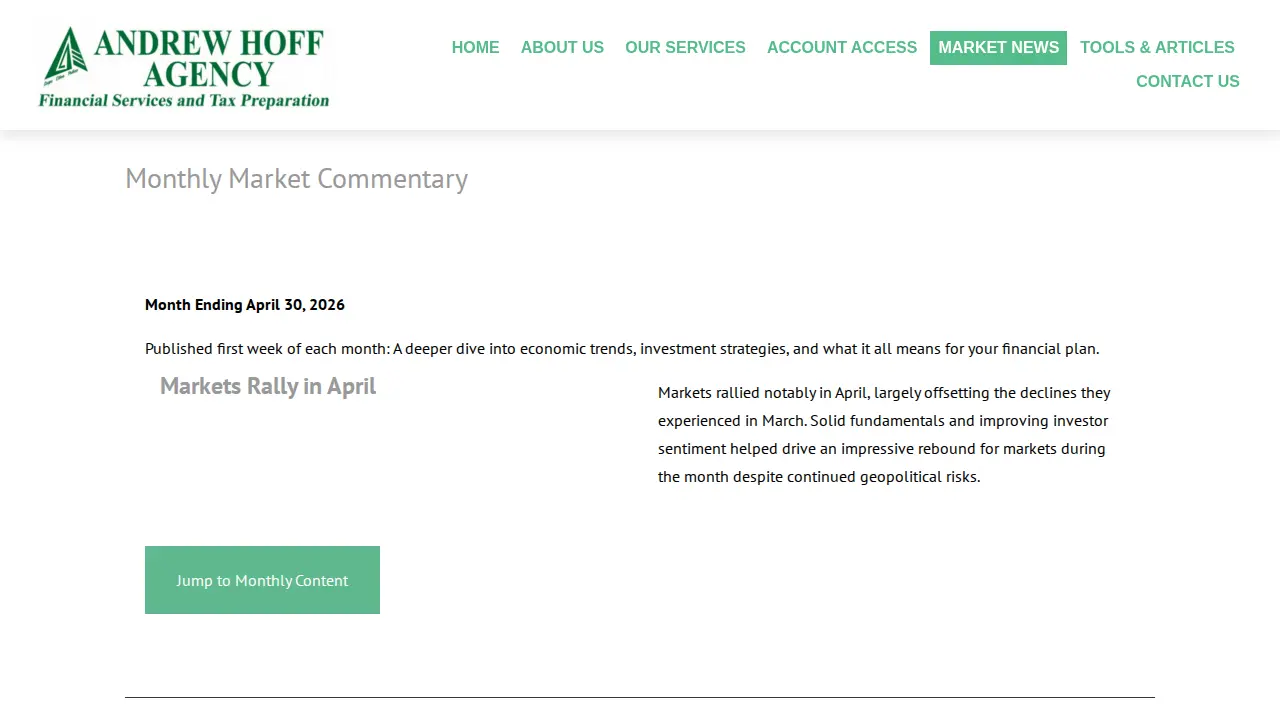 Andrew Hoff Agency page