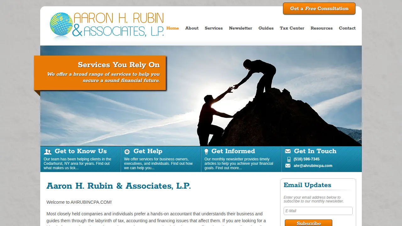 Aaron H. Rubin & Associates page