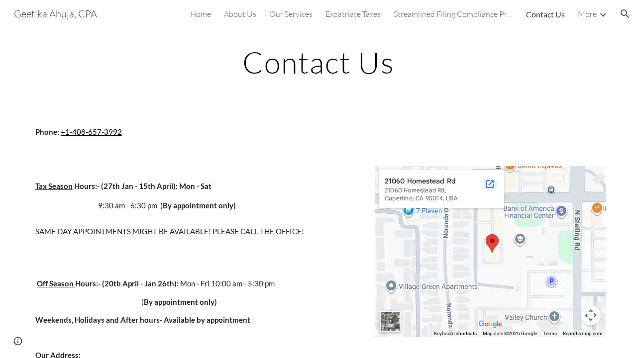Geetika Ahuja, CPA page