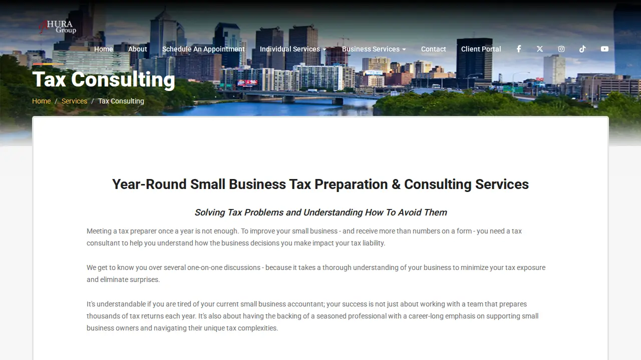 Ahura Group page
