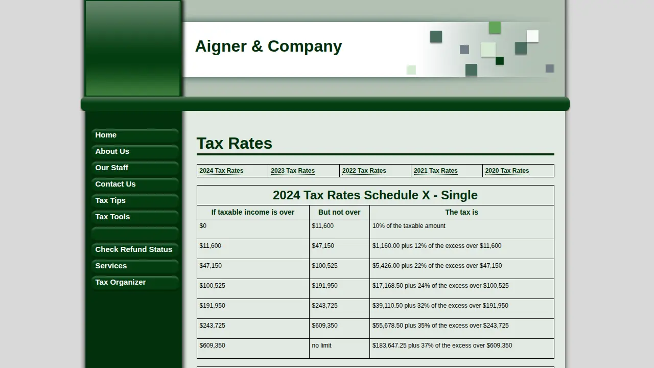 Aigner & Company page