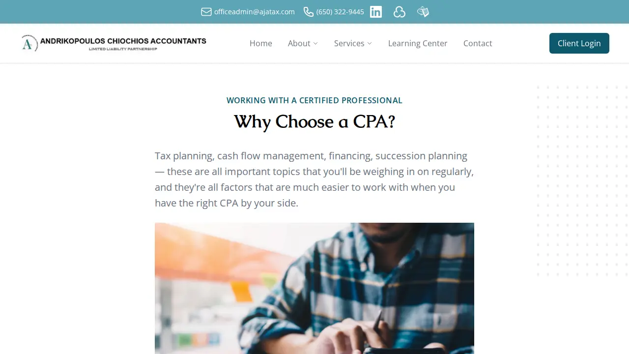 Andrikopoulos Chiochios Accountants page