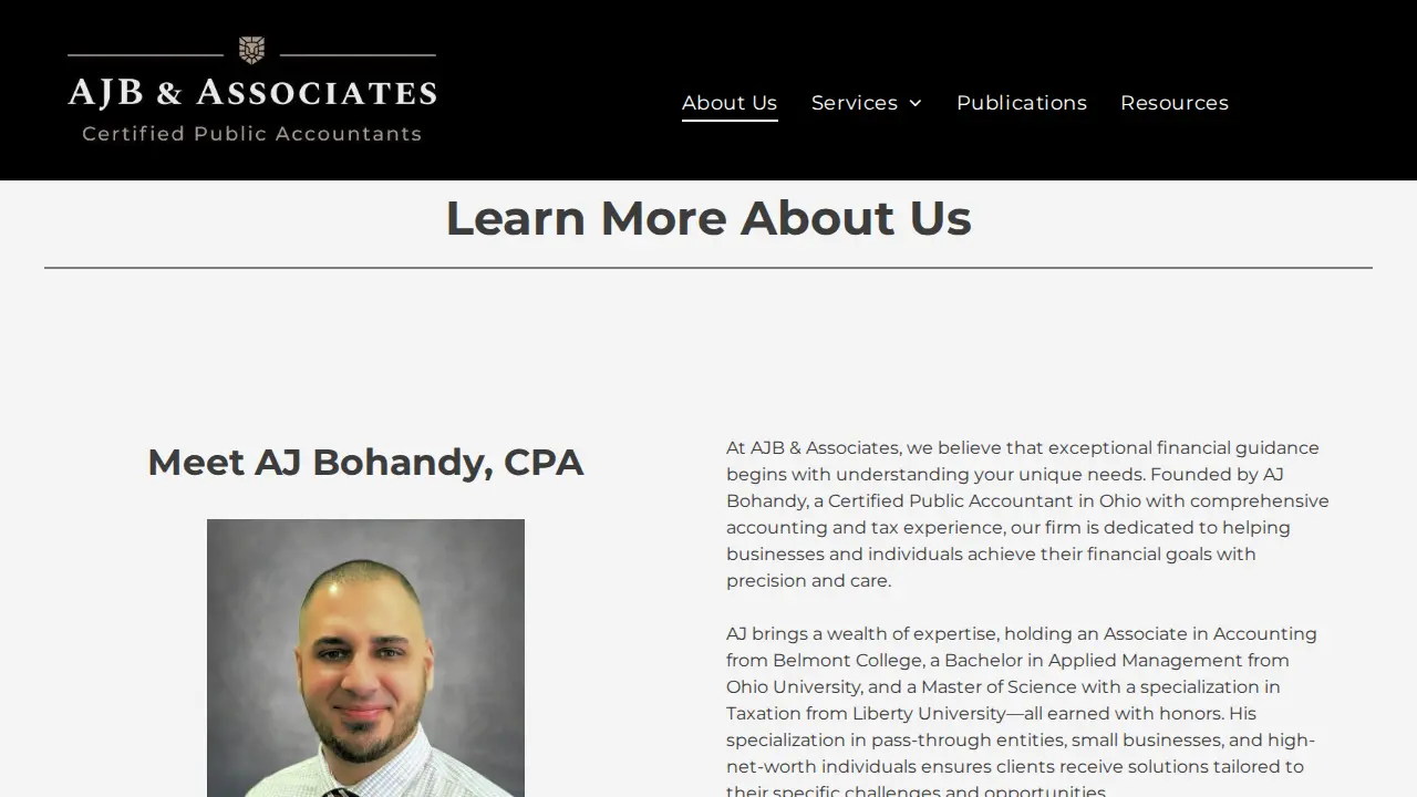 AJB & Associates page