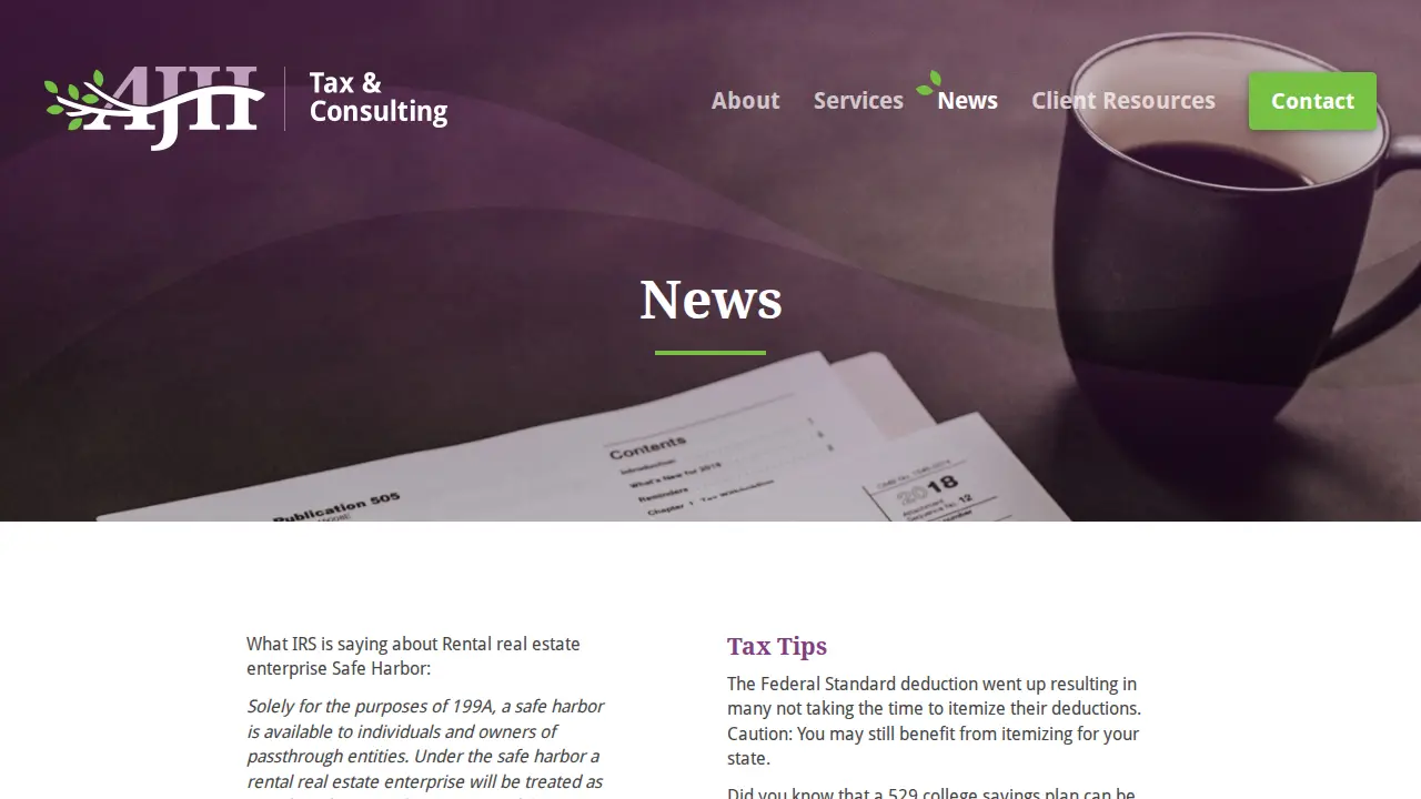 AJH Tax and Consulting LLC page