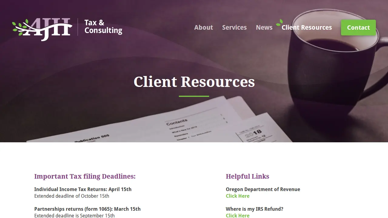 AJH Tax and Consulting LLC page