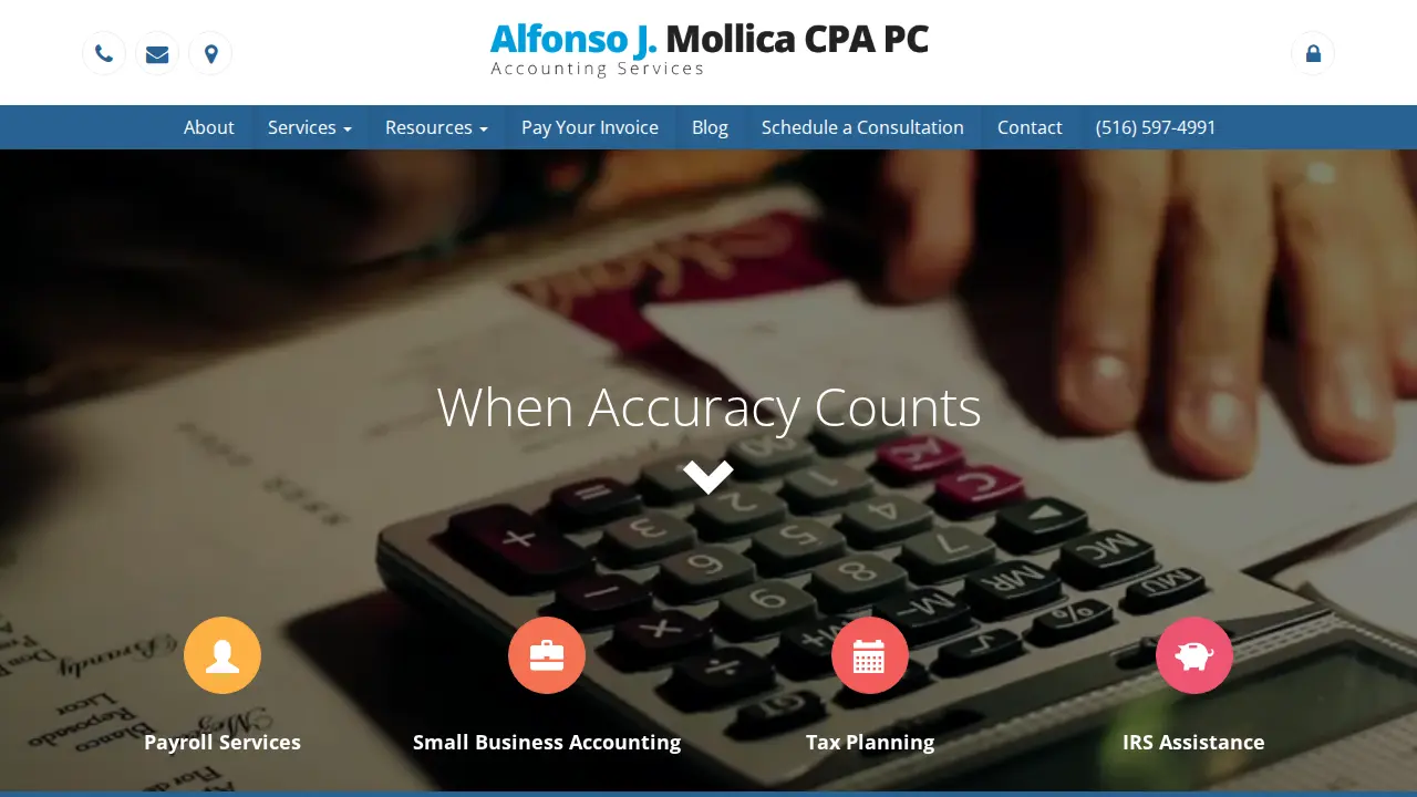 Alfonso J. Mollica CPA, PC page
