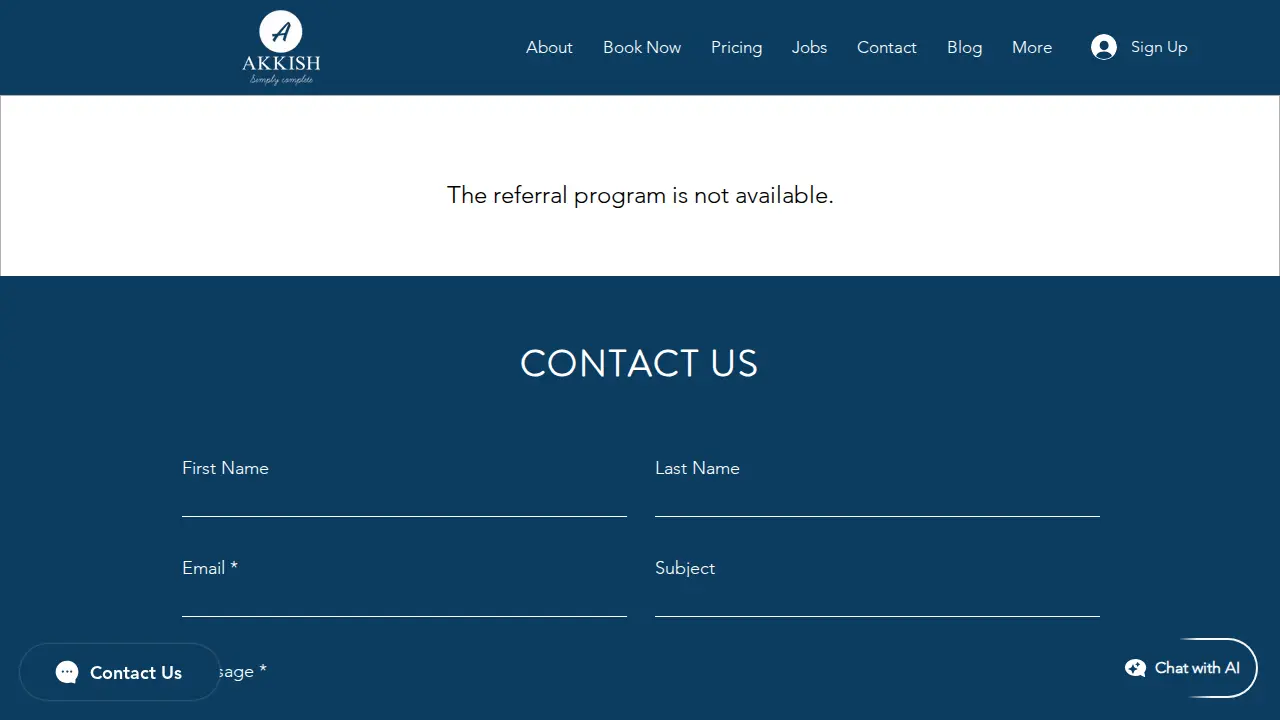 Akkish Inc page
